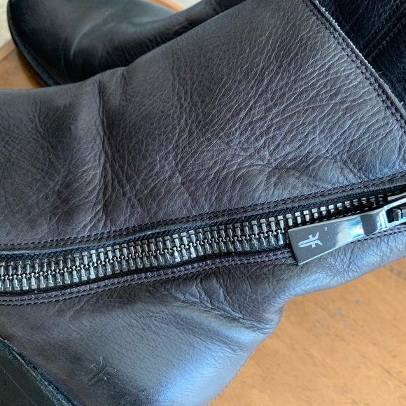 $358 Frye Demi Zip Bootie - Charcoal (Retail $358) - Picture 12 of 13